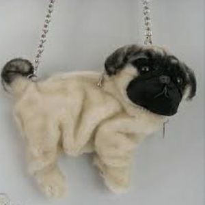 Fuzzy Nation Pug Dog Purse